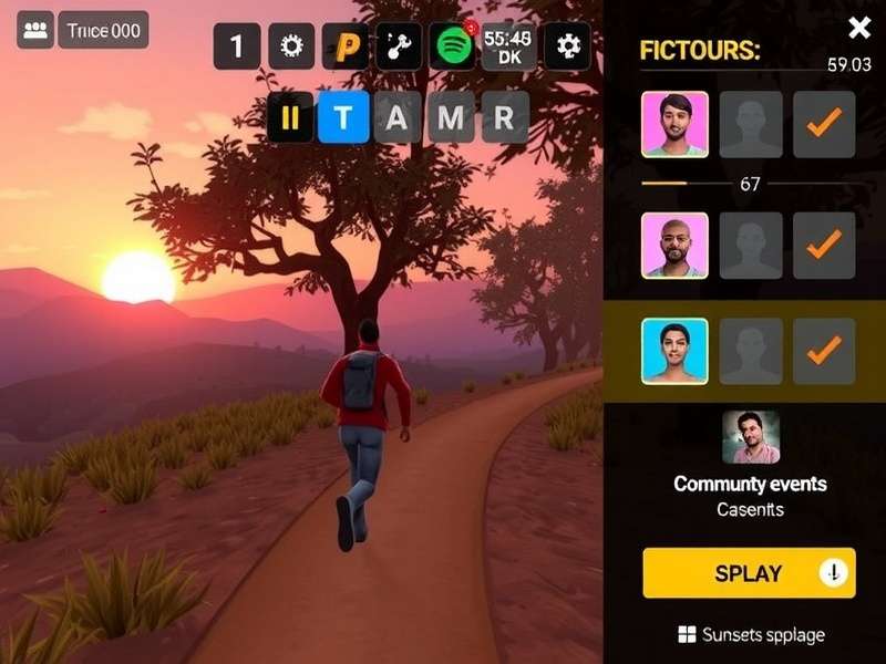 Sunset Stride community event screenshot